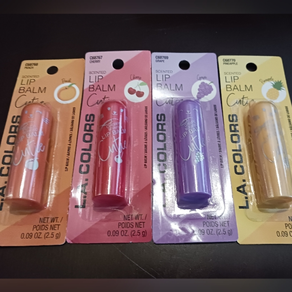 NEW!! L.A COLORS SCENTED LIP BALM (SET Of 4)